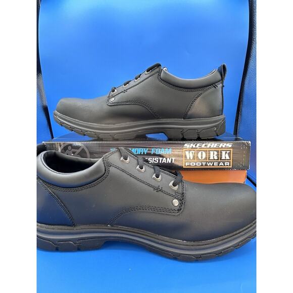 SKECHERS WORK Men\'s Cottonwood Cantix Soft Toe EH Slip Resistant Shoe Blk Sz 13 main image 4